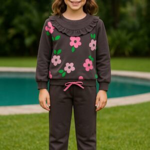 Conjunto flores gris