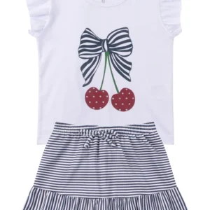 Conjunto moña black and white